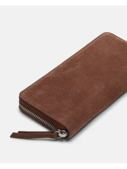 Leder-Geldbörse in Hellbraun - (B)19 x (H)9 x (T)2 cm