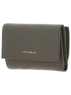 Leder-Geldbörse in Khaki - (B)14 x (H)10 x (T)2 cm