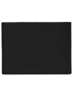 Leder-Geldbörse in Schwarz