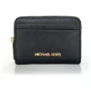 Leder-Geldbörse in Schwarz - (B)12 x (H)8 x (T)2 cm