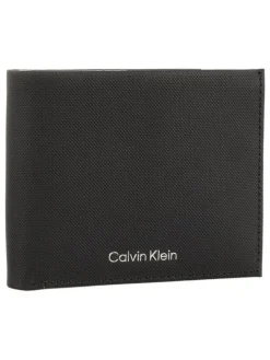Leder-Geldbörse in Schwarz - (B)11,5 x (H)9 x (T)2 cm