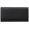 Leder-Geldbörse in Schwarz - (B)19,5 x (H)10 x (T)2,5 cm