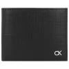 Leder-Geldbörse in Schwarz - (B)11,5 x (H)9 x (T)2,5 cm