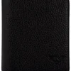 Leder-Geldbörse in Schwarz - (B)10 x (H)9 x (T)2 cm