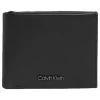 Leder-Geldbörse in Schwarz - (B)11,5 x (H)9 x (T)2 cm