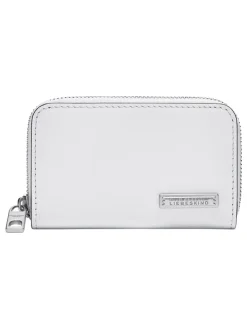 Leder-Geldbörse "Jo" in Weiß - (B)11 x (H)6,5 x (T)1,5 cm
