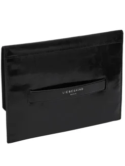 Leder-Geldbörse "Pouch M" in Schwarz - (B)23 x (H)16 x (T)1 cm