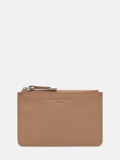 Leder-Geldbörse "Star XS" in Beige - (B)13,5 x (H)8,5 x (T)0,5 cm