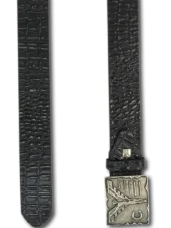 Ledergürtel Cela in Schwarz