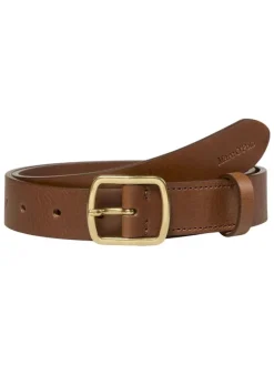 Leder-Gürtel in Hellbraun