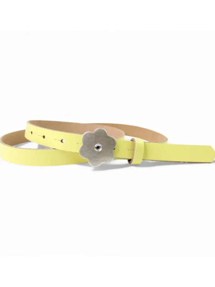 Ledergürtel in Lemon