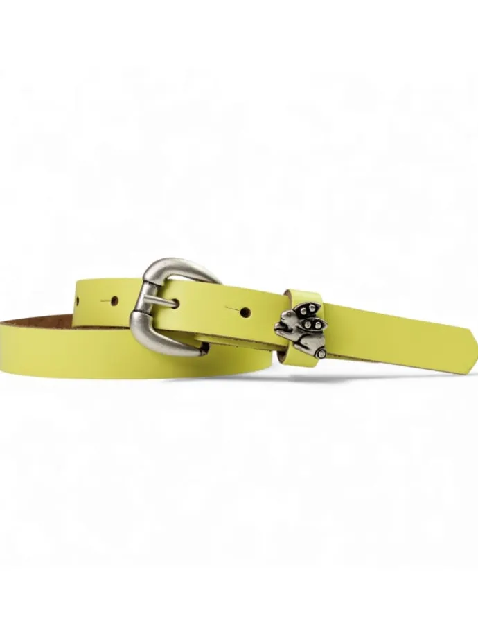 Ledergürtel in Lemon