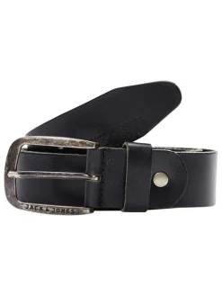 Leder-Gürtel in Schwarz