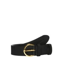 Leder-Gürtel in Schwarz
