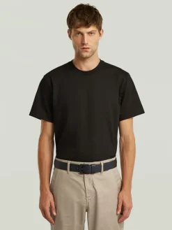 Leder-Gürtel in Schwarz