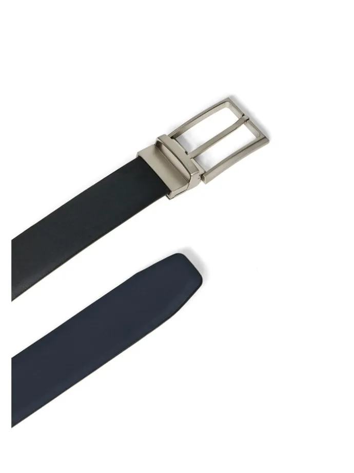 Leder-Gürtel in Schwarz