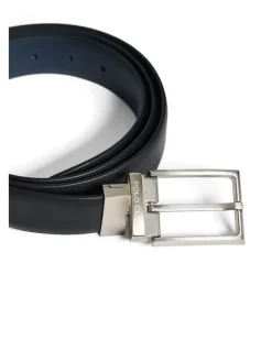 Leder-Gürtel in Schwarz