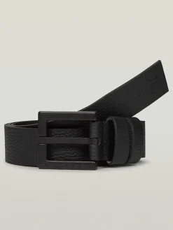 Leder-Gürtel in Schwarz