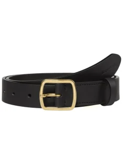 Leder-Gürtel in Schwarz