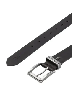 Leder-Gürtel in Schwarz