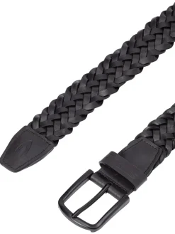 Leder-Gürtel in Schwarz