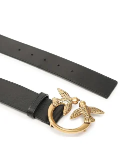 Leder-Gürtel in Schwarz