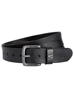 Leder-Gürtel in Schwarz