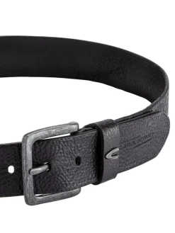 Leder-Gürtel in Schwarz