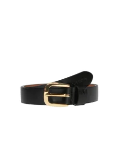 Leder-Gürtel in Schwarz