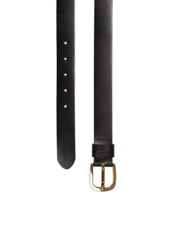 Leder-Gürtel in Schwarz