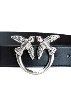 Leder-Gürtel in Schwarz