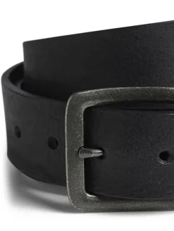 Leder-Gürtel in Schwarz