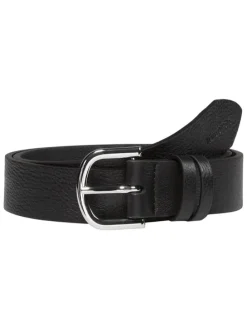 Leder-Gürtel in Schwarz
