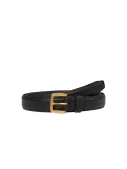 Leder-Gürtel in Schwarz