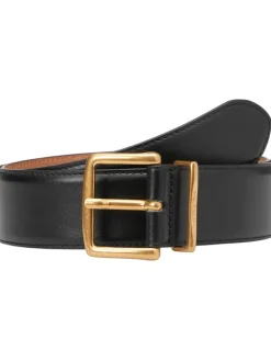 Leder-Gürtel in Schwarz