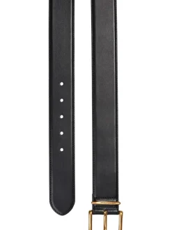 Leder-Gürtel in Schwarz