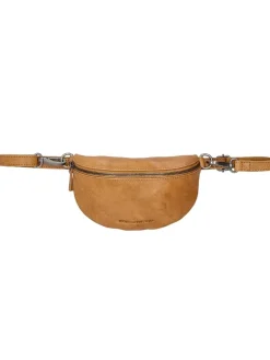 Leder-Gürteltasche in Camel - (B)22,5 x (H)14 x (T)5,5 cm