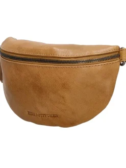 Leder-Gürteltasche in Camel - (B)22,5 x (H)14 x (T)5,5 cm