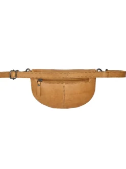 Leder-Gürteltasche in Camel - (B)22,5 x (H)14 x (T)5,5 cm