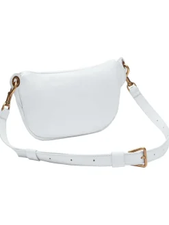 Leder-Gürteltasche "Tavia" in Weiß - (B)32 x (H)14 x (T)7 cm