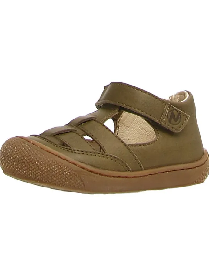 Leder-Halbsandalen "5282 Nappa" in Khaki