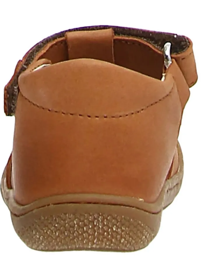 Leder-Halbsandalen "5282 Nappa" in Hellbraun