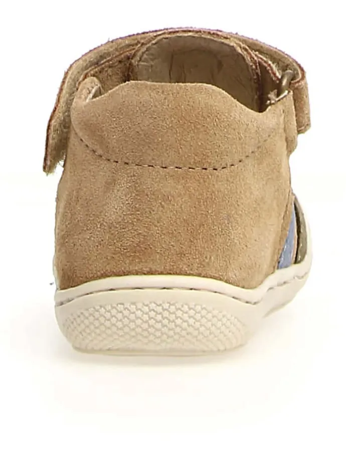 Leder-Halbsandalen "Bede" in Hellbraun