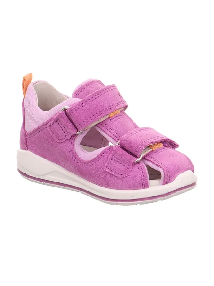 Leder-Halbsandalen "Boomerang" in Lila/ Rosa