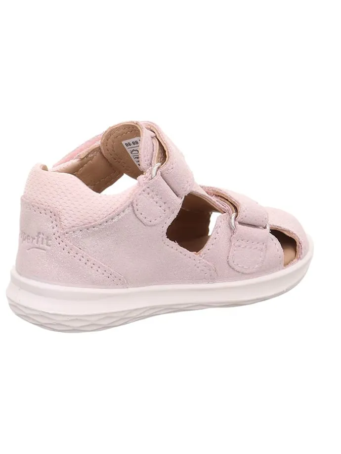 Leder-Halbsandalen "Bumblebee" in Rosa