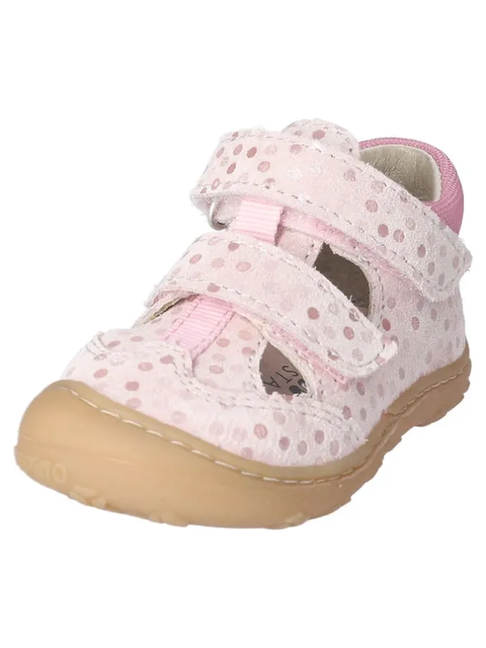Leder-Halbsandalen "Ebi" in Rosa