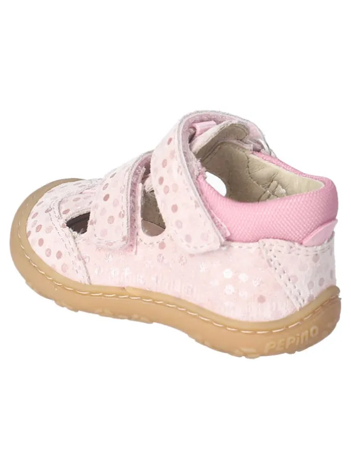Leder-Halbsandalen "Ebi" in Rosa