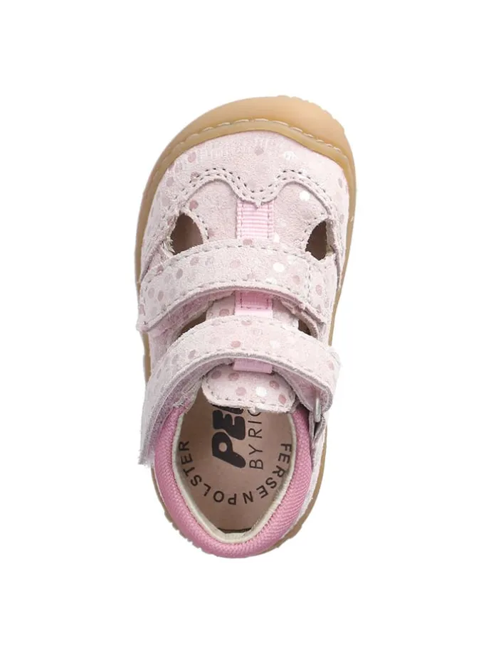 Leder-Halbsandalen "Ebi" in Rosa