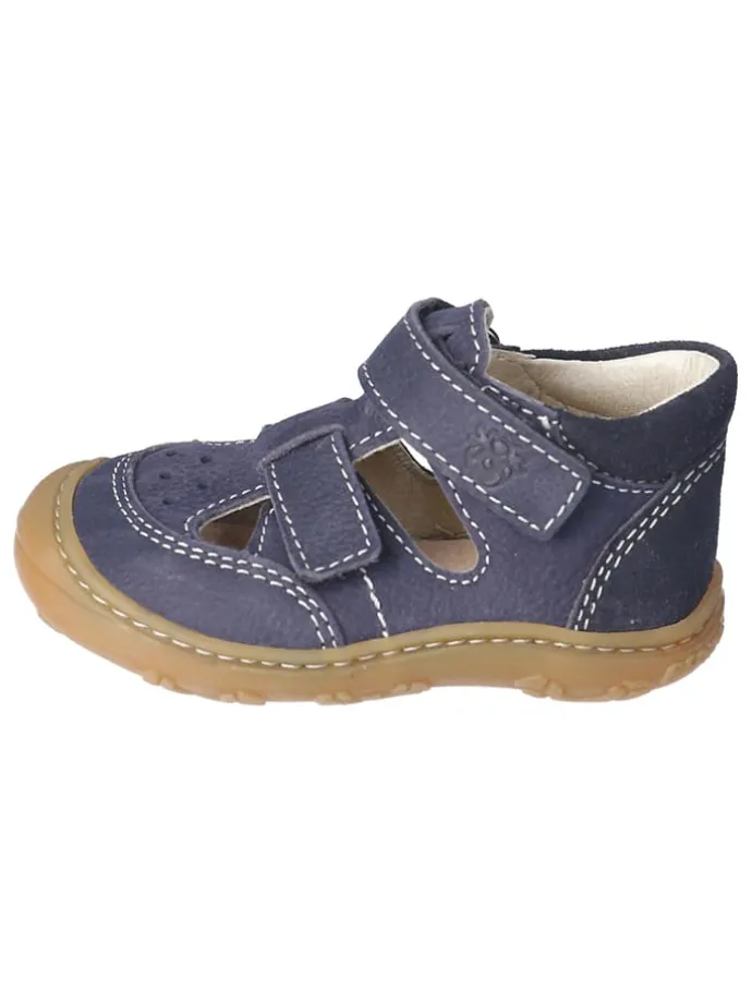Leder-Halbsandalen "Eni" in Dunkelblau