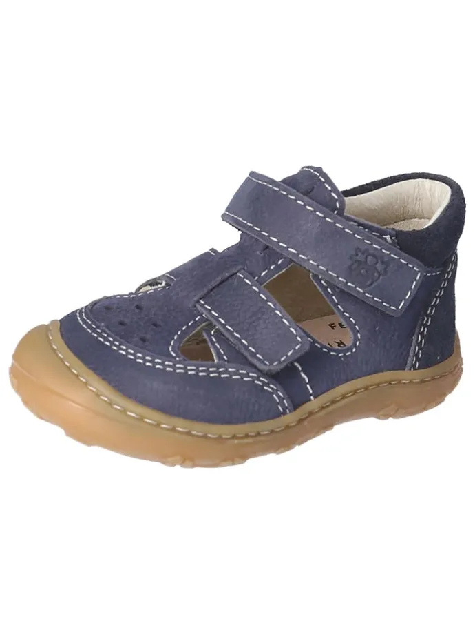 Leder-Halbsandalen "Eni" in Dunkelblau